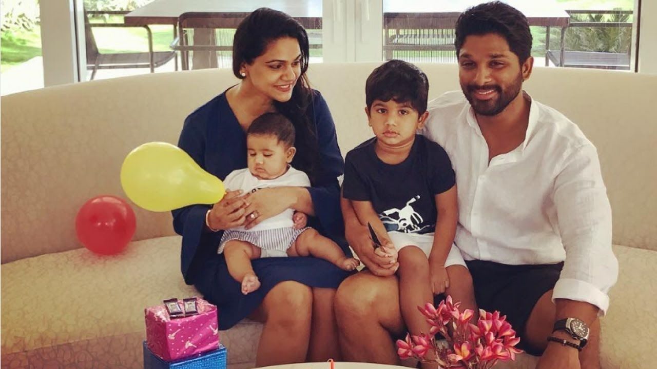 Sweet Family Pics Of Allu Arjun