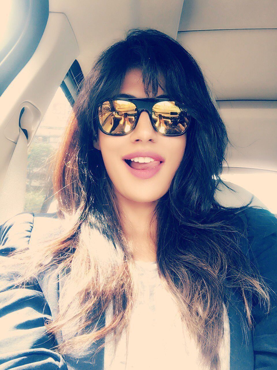 Chitrangada Singh With In Car Stylish Selfie