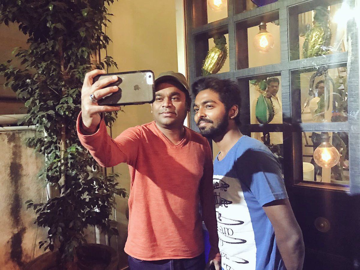 A. R. Rahman Takes Selfie With G. V. Prakash Kumar