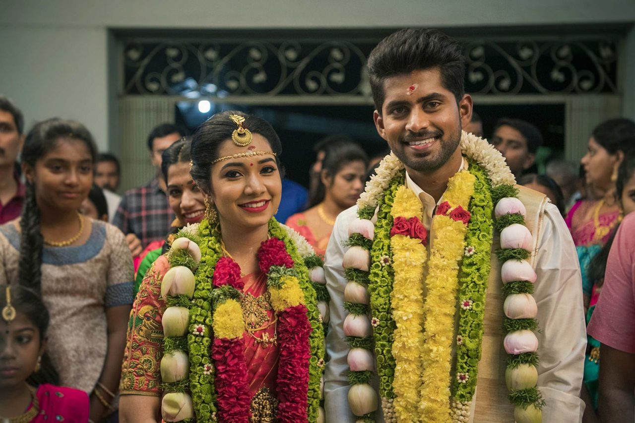 Actor Kathir And Sanjana Wedding Photos