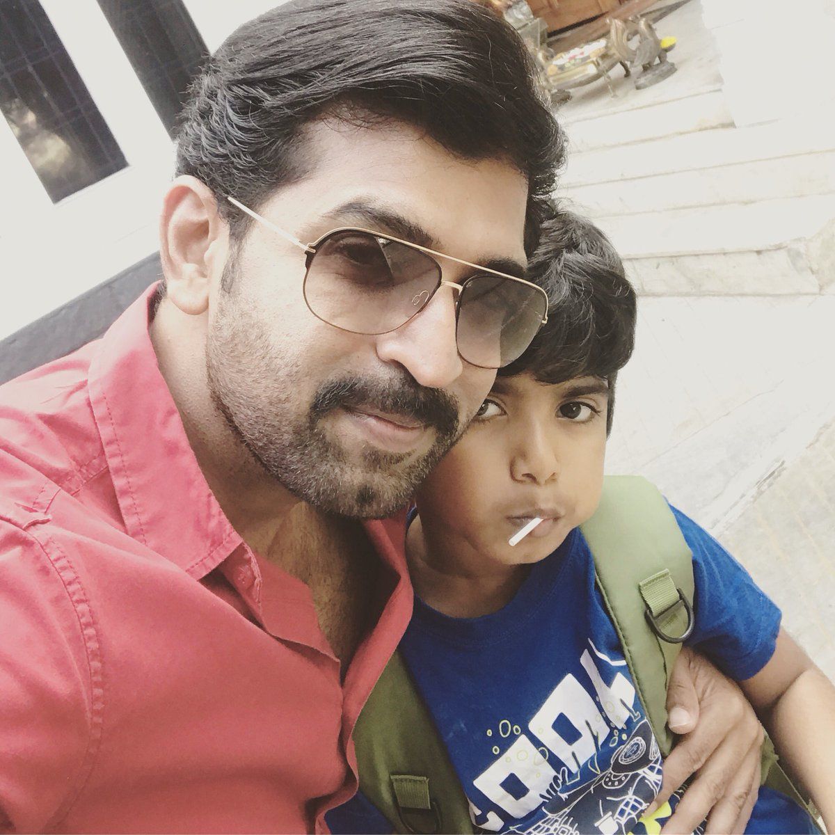 Arun Vijay With His Son
