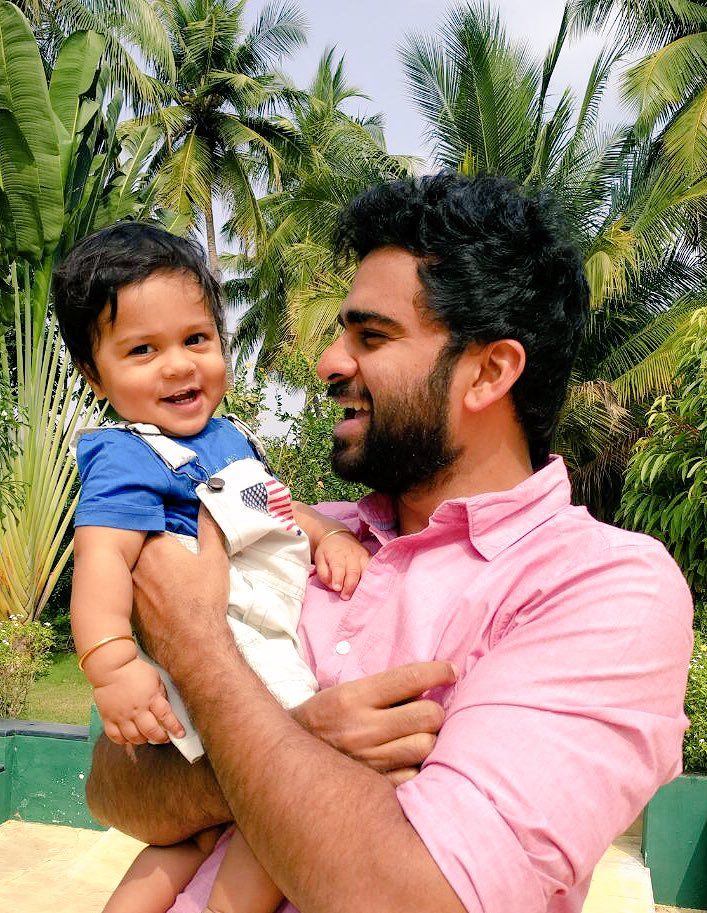 Ashok Selvan With His Nephew