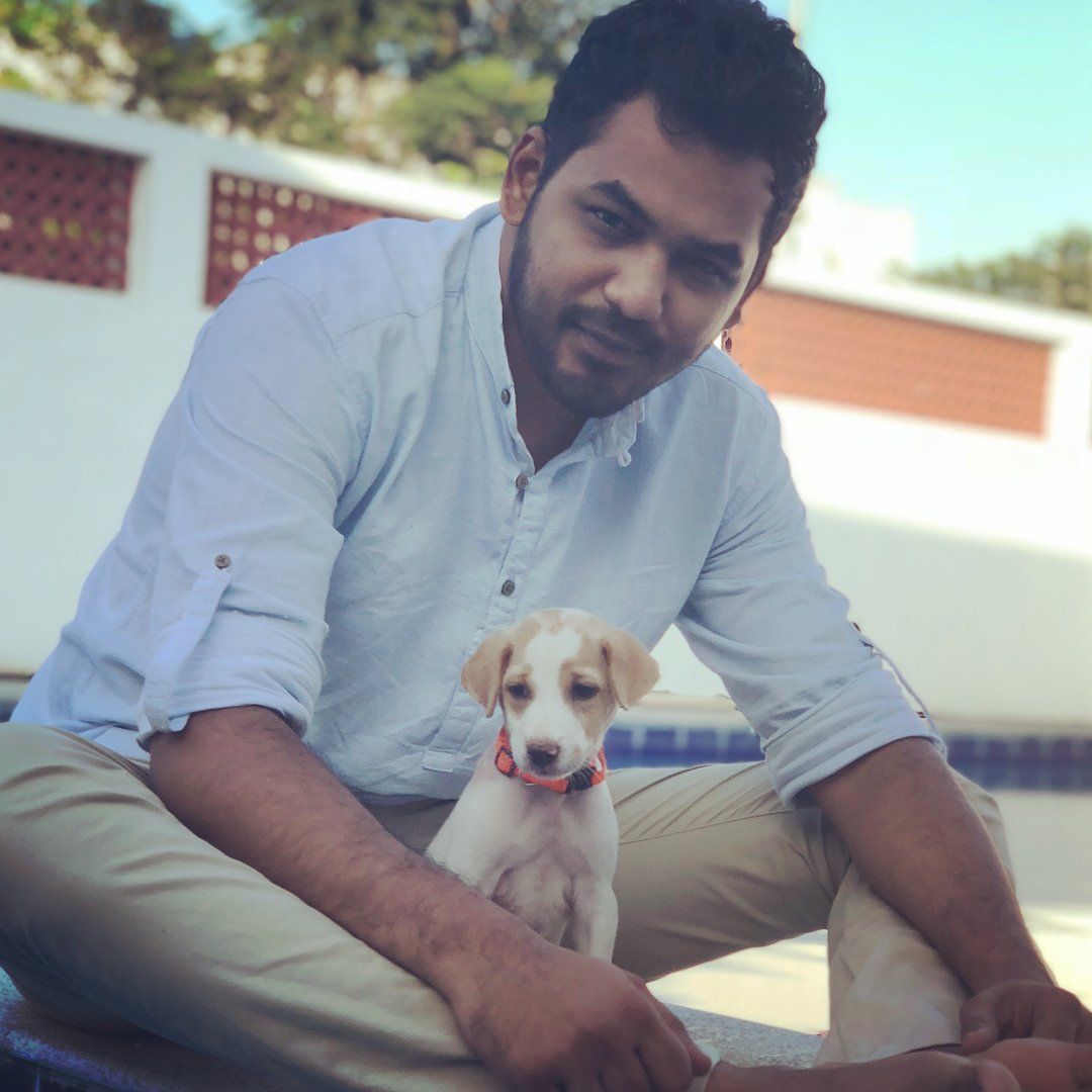 Hiphop Tamizha With His Cute Dog