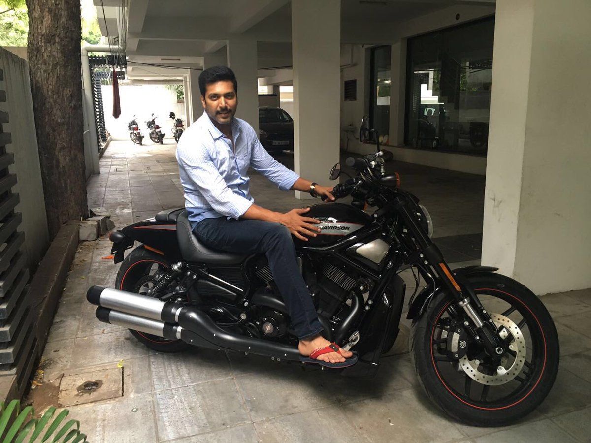 Jayam Ravi With His New Bike